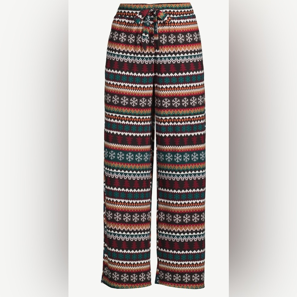 Joyspun Women’s Hacci Knit Wide leg Pajama Pants